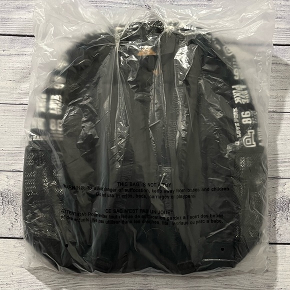 Victoria Secret PINK Backpack Black with Silver Logo - Picture 6 of 8